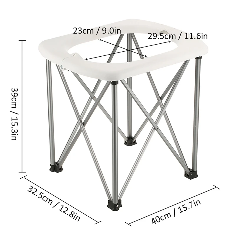 На открытом воздухе аварийное мобильное сиденье для унитаза многофункциональное Складное Сиденье для унитаза стул для кемпинга пешего туризма Путешествия Портативная дорожная машина