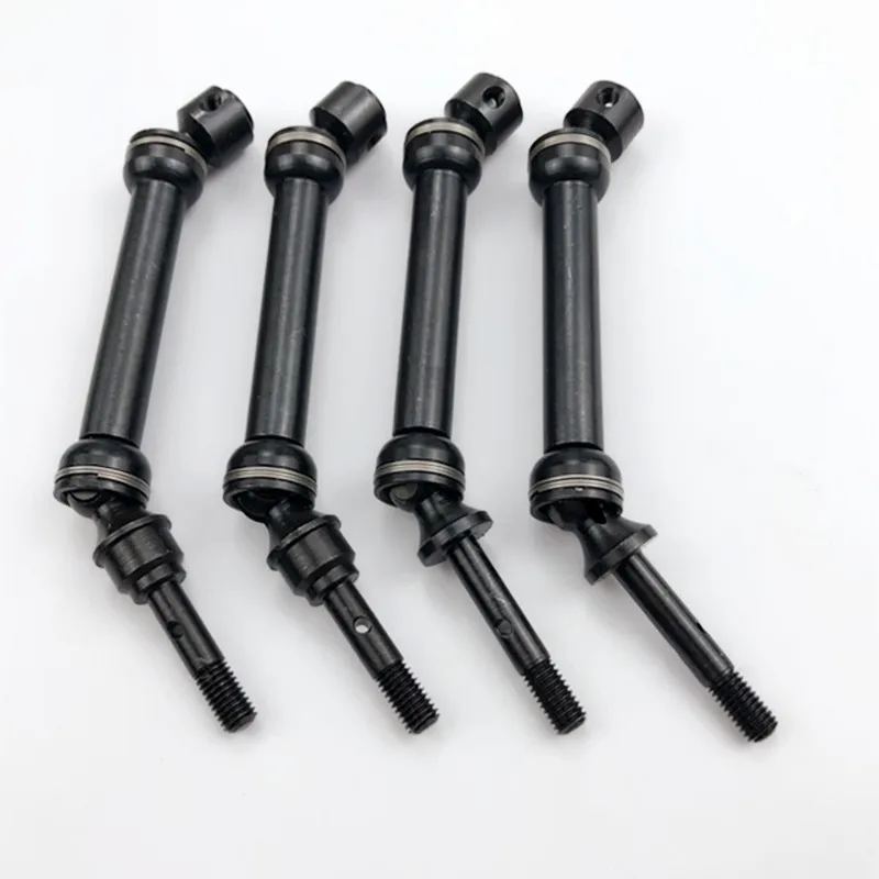 

2 Pieces RC Car Upgrade Part Aluminum Alloy Front Rear Universal Drive Shaft CVD For Traxxas 1/10 Slash 4x4 SLA017 SLA018