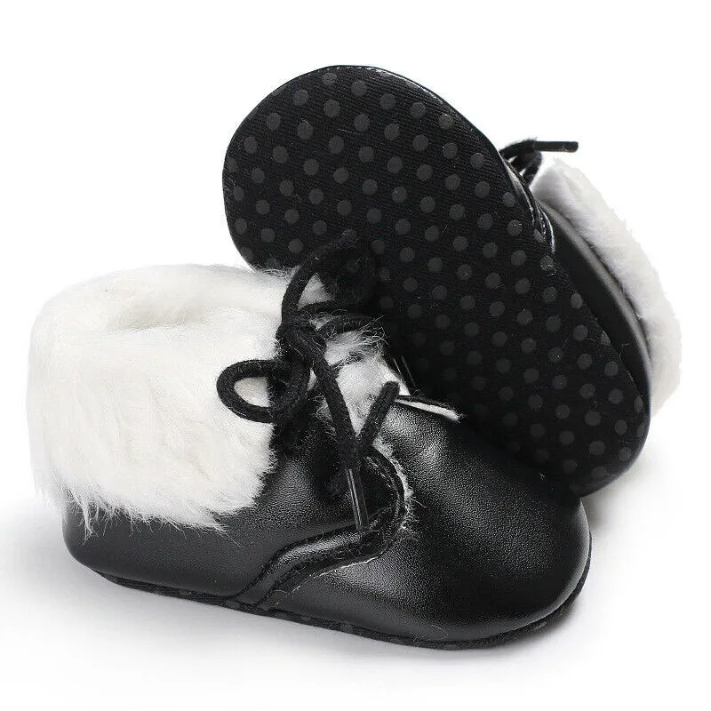 Baby Newborn Winter Warm Snow Boots Toddler Infant Soft Shoes Booties 0-18M