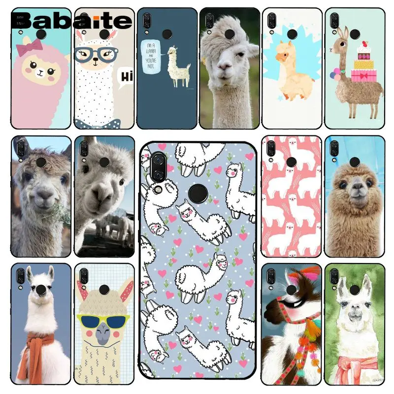 Babaite лама ламы альпаки чехол для телефона с рисунком в виде животного для Xiaomi mi5 6 A1 A2Lite Mi9 9SE mi8lite F1 Mix2 2S Max2 3