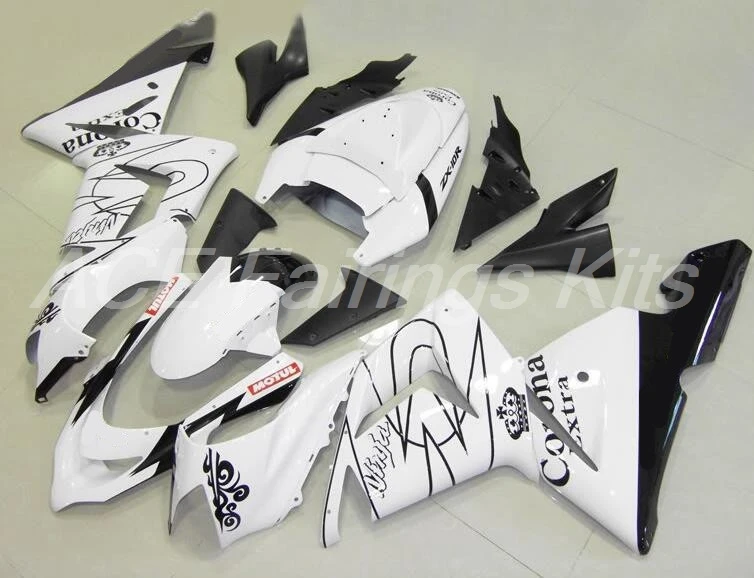 ABS мотоцикл полный обтекатель наборы Подходит для Kawasaki Ninja ZX-10R 2004 2005 10R 04 05 обтекатель кузова на заказ черный Корона