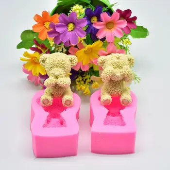 

Cute Bear Silicone Mold Fondant Silicone Soap Mold DIY Sugarcraft Mold Decorating Tools Chocolate Cake Bakeware Cake CHW230 E6B2