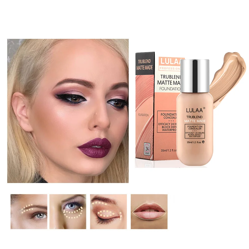 Молодежная бархатная основа Профессиональный полное покрытие матовая крем для