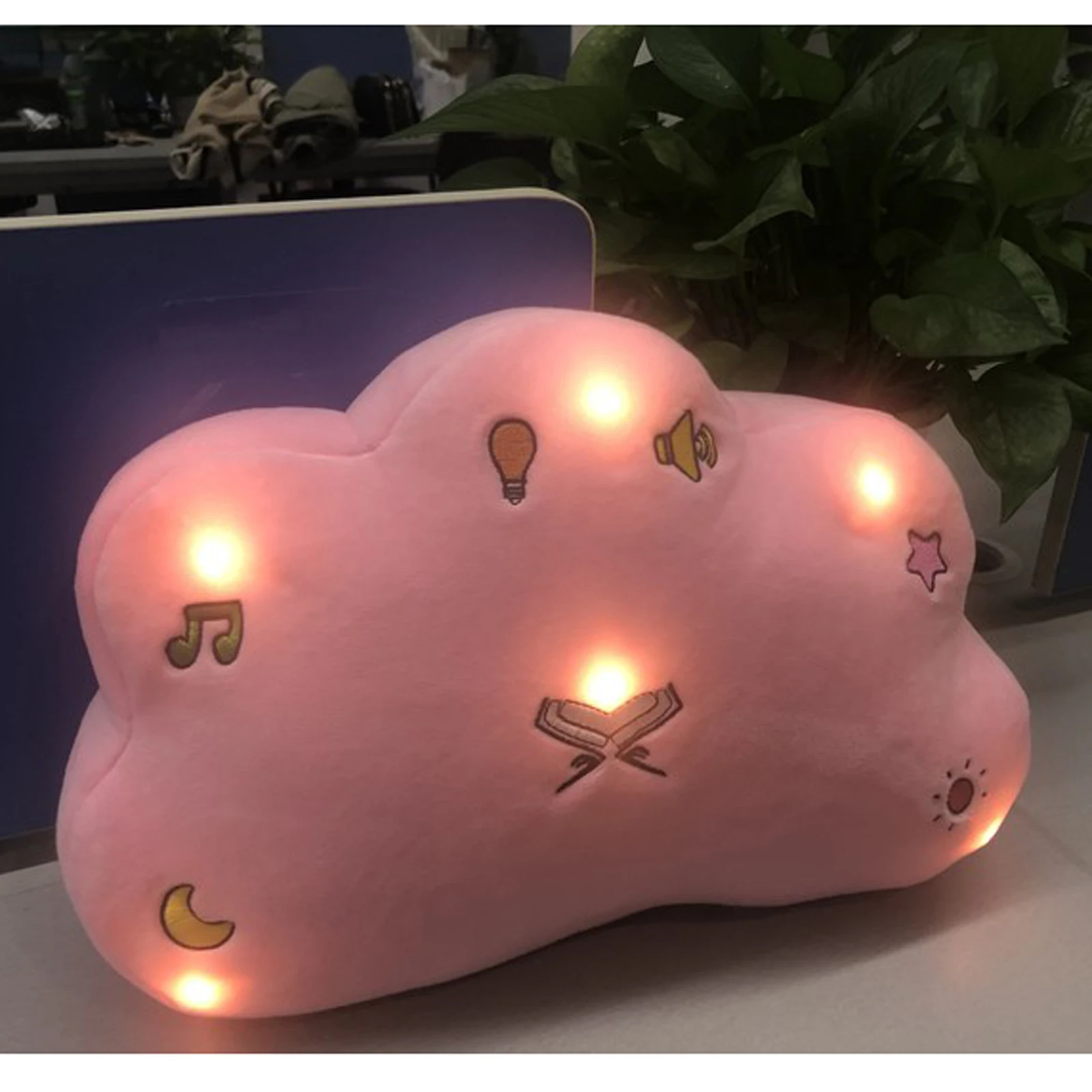 Quran Dua Pillow Speaker with Light & Sound Cloud Islam Quran Talking Islamic Doll Toy Muslim Prayer Baby Gift Eid