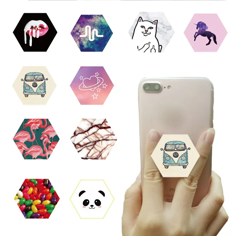 

Socket Universal Expanding Phone Holder for iPhone 8 X 7 6S Air Vent Mount Holder Stand 360 Rotation Mobile Phone Stand