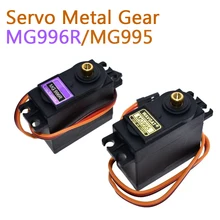 Servomotor Digital MG995 MG996 de 13KG y 15KG, engranaje de Metal para coche de control remoto en miniatura Futaba JR, helicóptero, barco para Arduino UNO diy