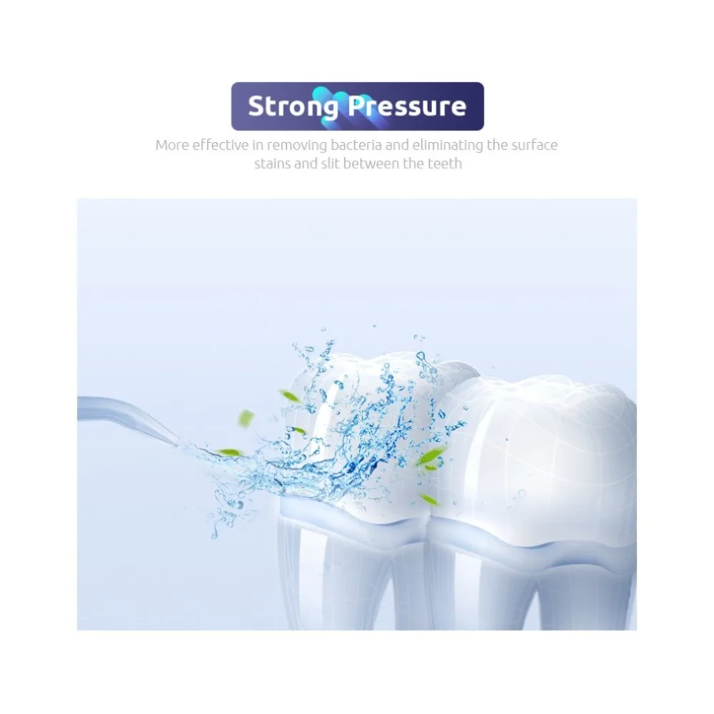 Portable Oral Irrigator Dental Care Air Pressure Teeth Cleaner Water Jet Handheld Teeth Cleaning For Home And Travel