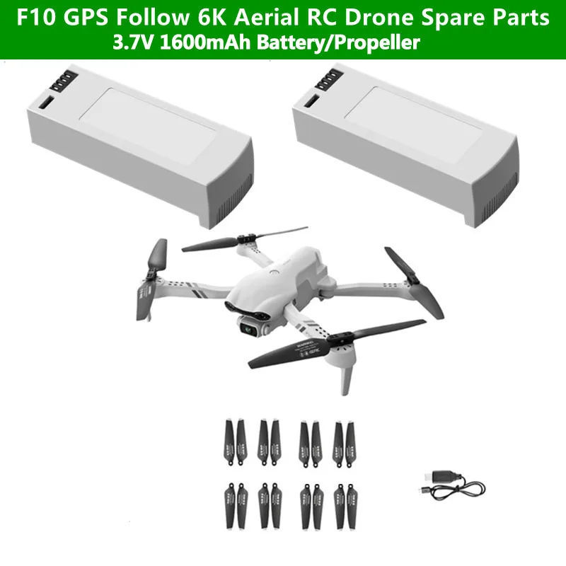 4DRC F10 GPS  ͸, F10 6K HD  ī޶, RC   ǰ, 3.7V 1600mAh ͸, ̵ ׼