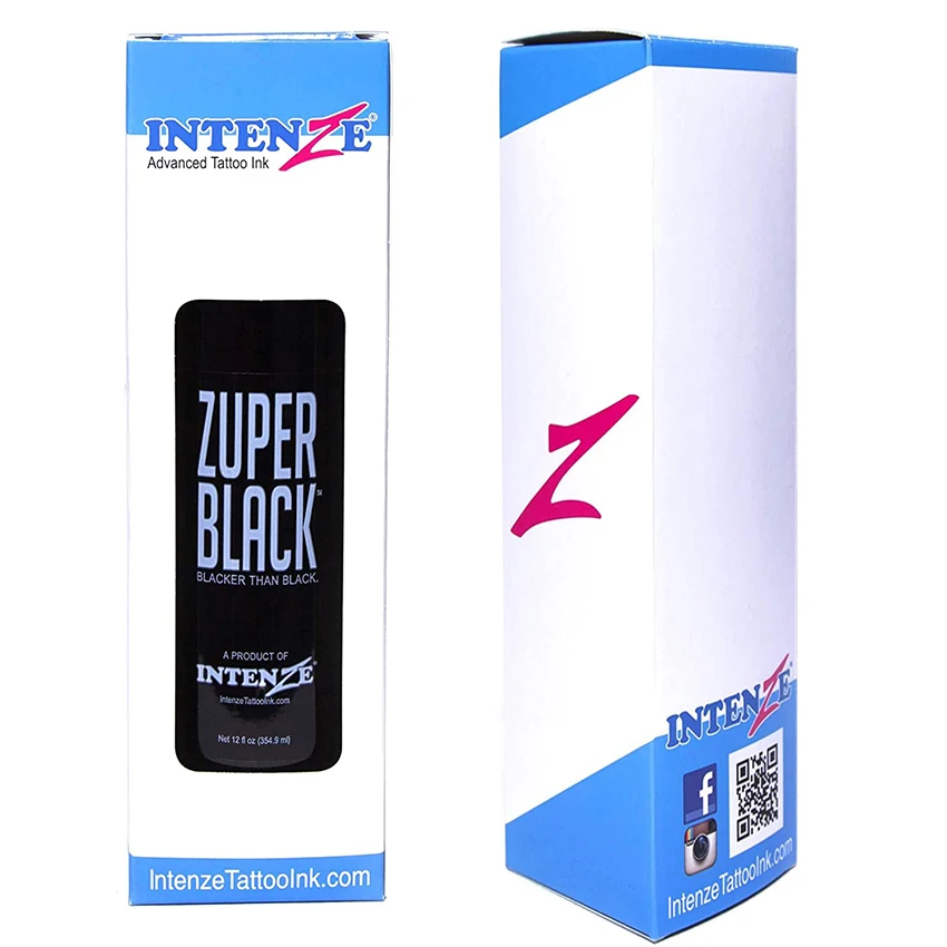 

Large Bottle Zuper Black Super Black Tattoo Ink Permanent Pigment Professinal Black Tattoo Color Ink Paint Tattoo Supplies Tinta