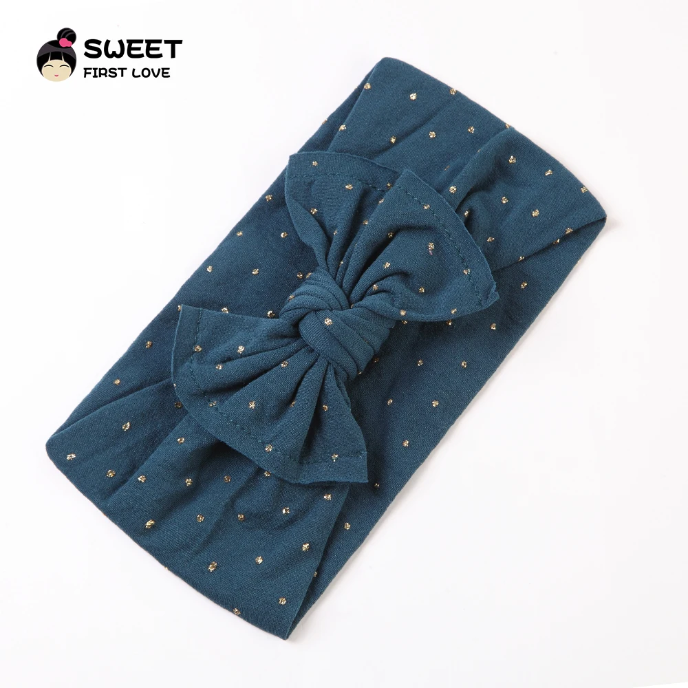 Повязка на голову эластичная в горошек 18 шт./лот|Аксессуары для волос девочек| |