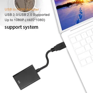 Image 4 - נייד HD 1080P 60Fps USB 3.0 כדי HDMI תואם אודיו וידאו מתאם ממיר כבל עבור Windows 7/8/10 PC 1080P