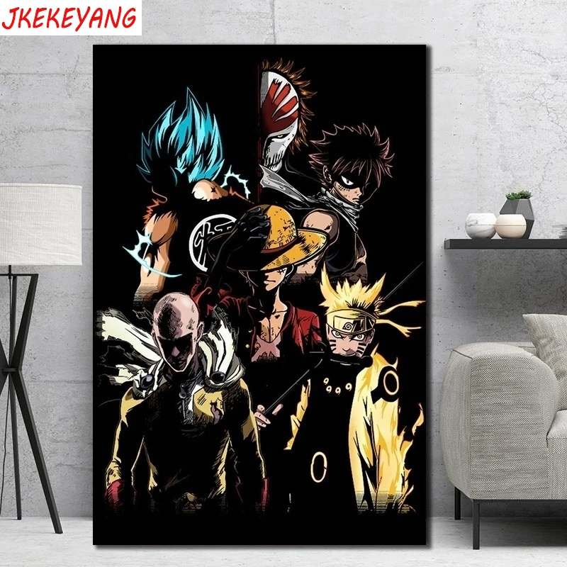 

5D DIY square/round Diamond painting Japanese anime characters Cross Stitch Diamond Embroidery Pattern Rhinestone J1975