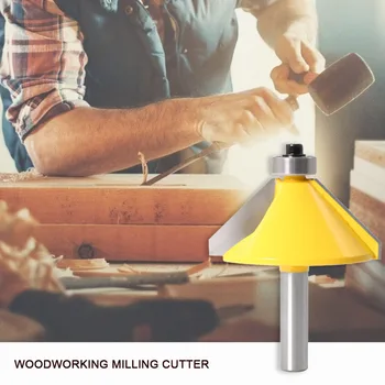 

45 Degree Milling and Trimming Machine Bevel Woodworking Engraving 55mmx55mmx80mm Head Hand Power Practical Supply