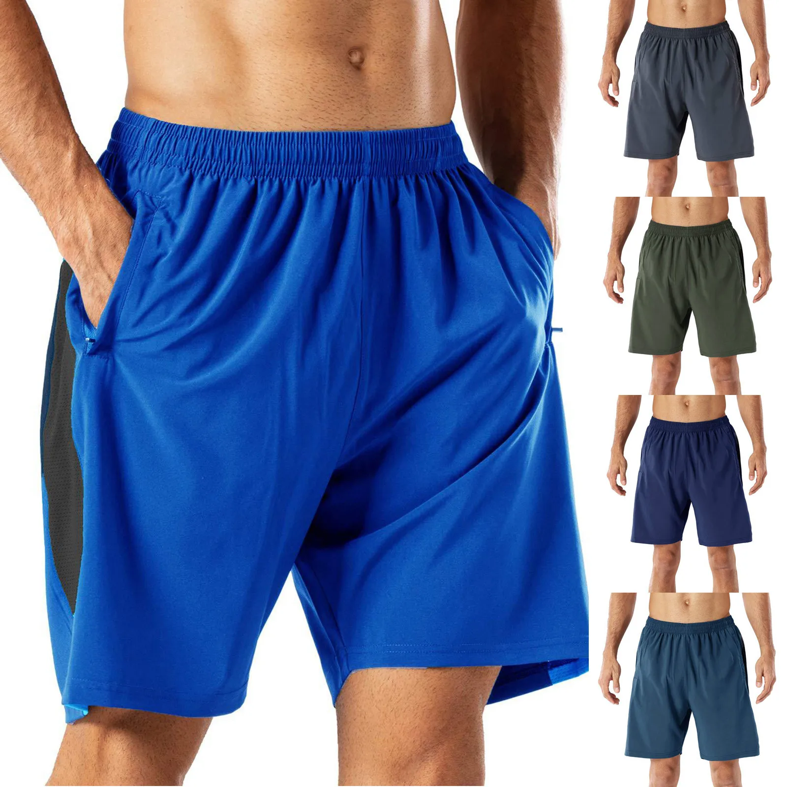 New Men's Loose Shorts Leisure Breathable Speed Dry Running Shorts With