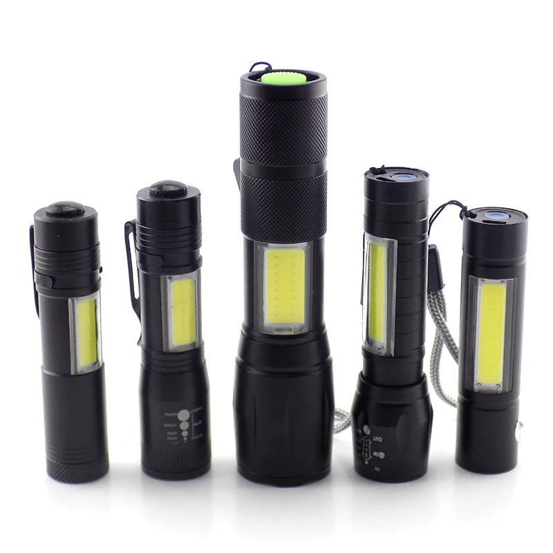 Мини Высокая мощность 2 светодиодный COB Q5 флэш светильник USB linterna Рабочая вспышка