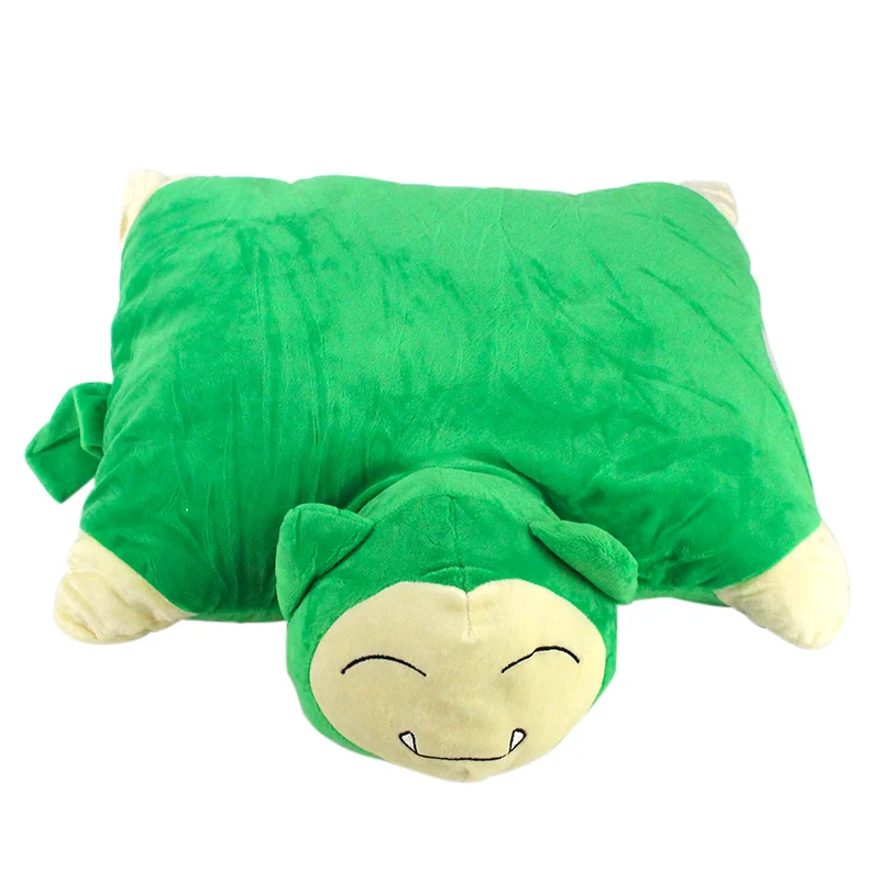 44cm Cute Folding Pillow Plush Toys Anime Stuffed Dolls Big Size Green