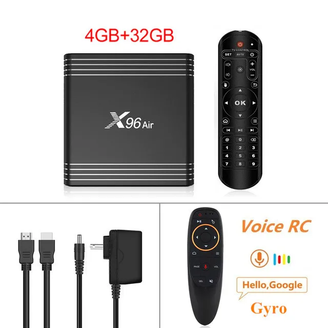 4G 32G G10 ТВ-приставка X96 Air Amlogic S905X3 mini Android 9,0 4 Гб 64 ГБ 32 ГБ Wi-Fi 4K 8K 24 кадров в секунду 2G/16G ТВ-приставка X96Air MAX Android - Color: 4G 32G G10