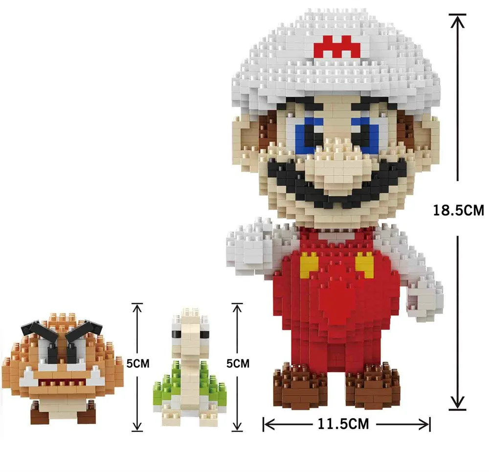 Cena 2200 sztuk 21822 itp Cartoon figurka Koopa King Anime diamentowe klocki DIY budynku zabawki na prezenty dla dzieci Brinquedos dzieci
