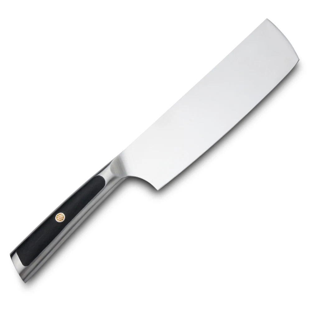 Sunnecko 7" Nakiri Knife German 1.4116 Steel Blade Razor Sharp G10 Non