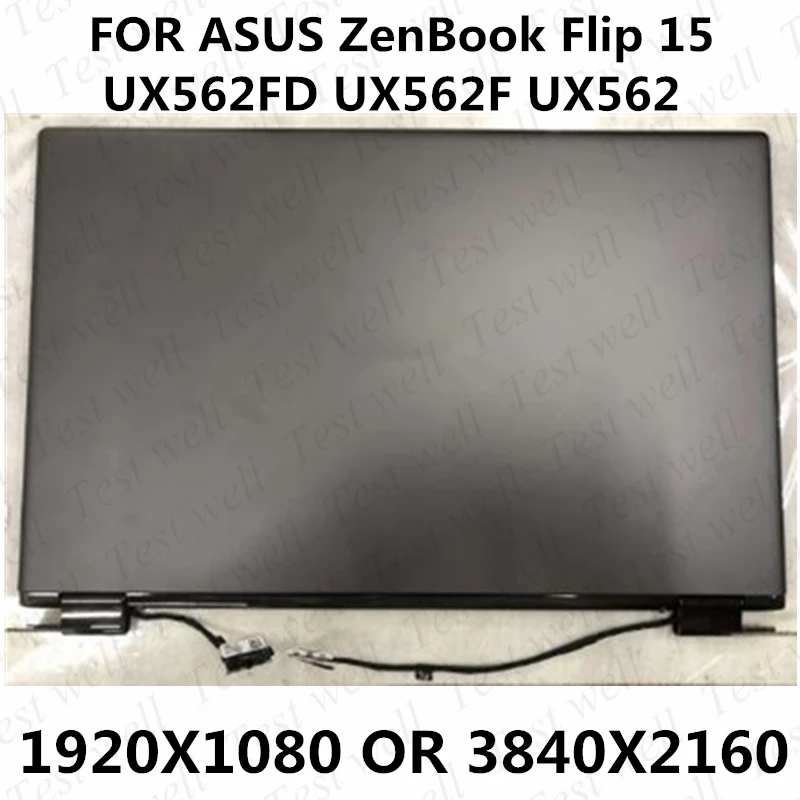 

Оригинальная Замена для ASUS ZenBook Flip 15 UX562FD UX562F UX562 Полный ЖК-дисплей в сборе 15,6 дюймовая ЖК-панель сенсорный экран дисплей