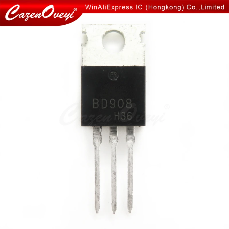 

10pcs/lot BD908 TO-220 15A 45V new original In Stock