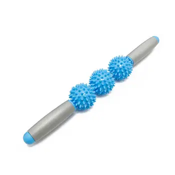 

Muscle Roller Yoga Relaxing Massage Stick Fascia Cellulite Spiky Five Ball Relax G99D