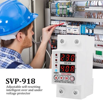 

SVP-918 Adjustable Self-recovery Voltage LED Automatic Reset Protection Switch Recovery Delay Time Automatic Voltage Device