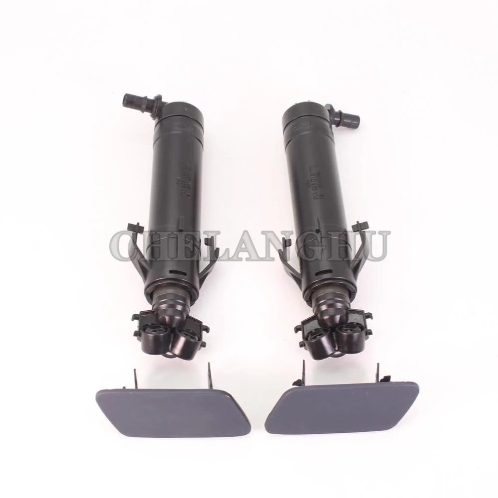 2pcs Left & Right For VW Passat B7 Variant Wagon 2011 2012 2013 2014 2015 Headlight Washer Sprayer Nozzle Cylinder Jet And Cap
