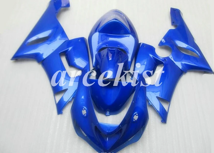 

New ABS Motorcycle Fairings Kit Fit for kawasaki Ninja ZX6R 636 2005 2006 05 06 6R ZX-6R Body set Custom blue glossy