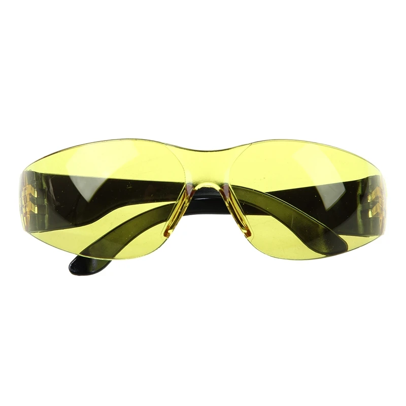 Promotion -- Yellow Clear Lens Indoor Outdoor Sports Safety Glasses Protective Eyewear protective goggles protective glasses