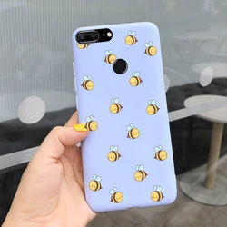 Cute Bee and Butterfly Soft Silicone Phone Case for Honor 9 Lite - Stylish Back Cover (TGzi1071)