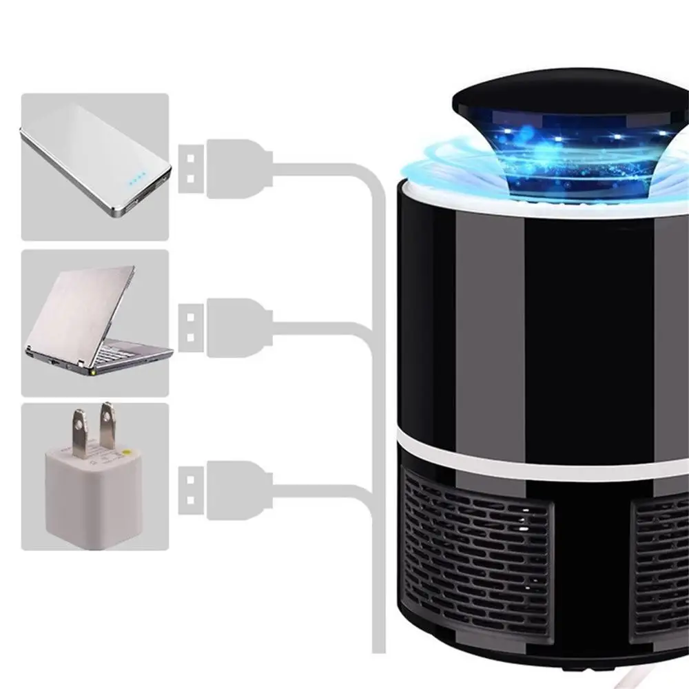 Электронный комарный убийца фотокатализатор свет Жук Насекомое Catcher USB мощность нерадиационная ловушка для насекомых с всасывающим вентилятором