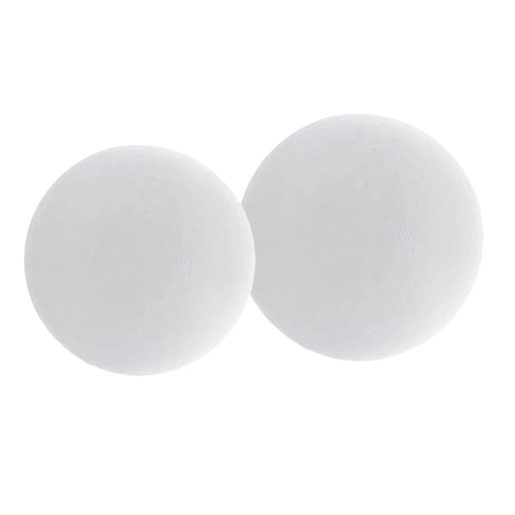 2 Pieces White Foam Balls Modelling Polystyrene Styrofoam Foam Ball 150 & 200 mm