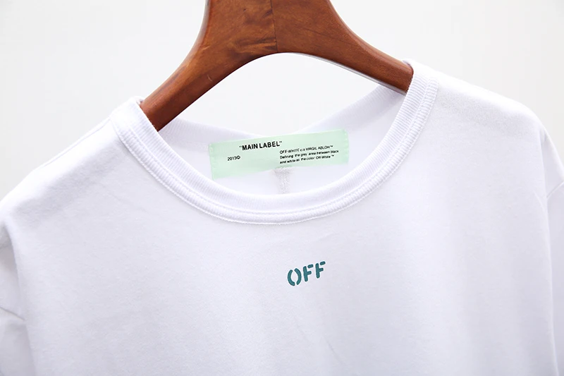Текстура стрела 19ss Off-White OW для мужчин/женщин унисекс модные парные модели влюбленных хлопок Повседневная футболка с круглым вырезом и коротким рукавом