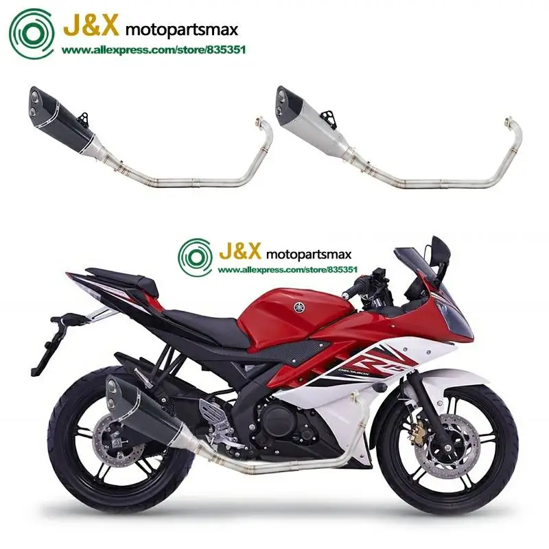 Полная выхлопная система мотоцикла Escape slip on для yamaha YZF R15 MT15 MT-15 2008- средняя труба глушителя DB-Killer