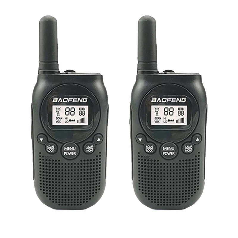 2 шт. Baofeng T6 мини рация 0,5 Вт 1500 мАч FRS PMR 16CH двухсторонняя радио игрушка подарок Детская игрушка радиостанция радио сканер