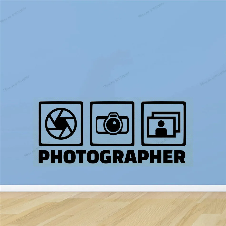 Фотостудия Наклейка на стену для фотографа виниловая наклейка окно камера декор