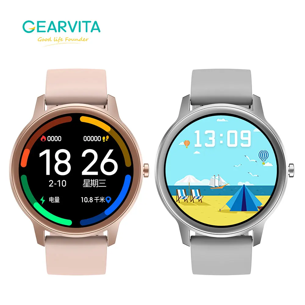 

Gearvita DT56 Smart Watch Women IP67 Waterproof Heart Rate Monitor Blood Pressure Oxygen Fitness Tracker Sport Smartwatch Men