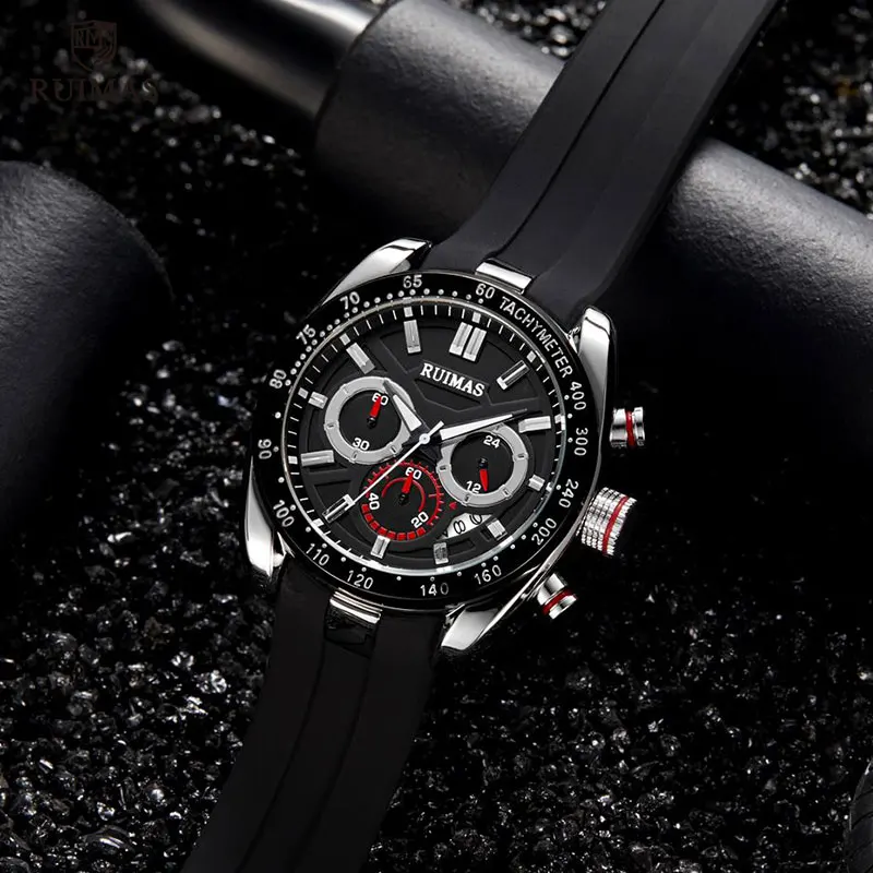 Мужские s часы спортивные Топ брендовые Роскошные Кварцевые часы в стиле милитари Мужские Хронограф силиконовый ремешок Relogio Masculino reloj hombre