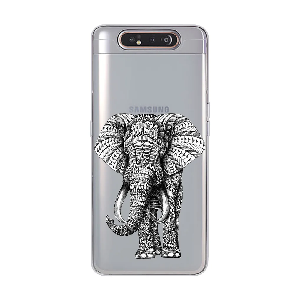 Чехол для телефона ciciber для samsung Galaxy A50 A70 A80 A40 A30 A20 A60 A10 A20e, мягкий силиконовый чехол из ТПУ с изображением жирафа, слона, панды