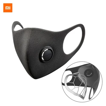 

Xiaomi Face Mask Reusable Sponge 40mm Breathing Valve Fresh Air-Purifying for PM2.5 Anti-Pollution Allergy Haze Dust
