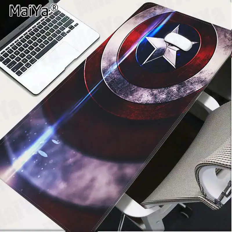 Maiya свой собственный коврик Marvel Капитан Америка Капитан геймер игровые коврики коврик для мыши большой коврик для мыши клавиатуры коврик - Цвет: Lock Edge 30x80cm