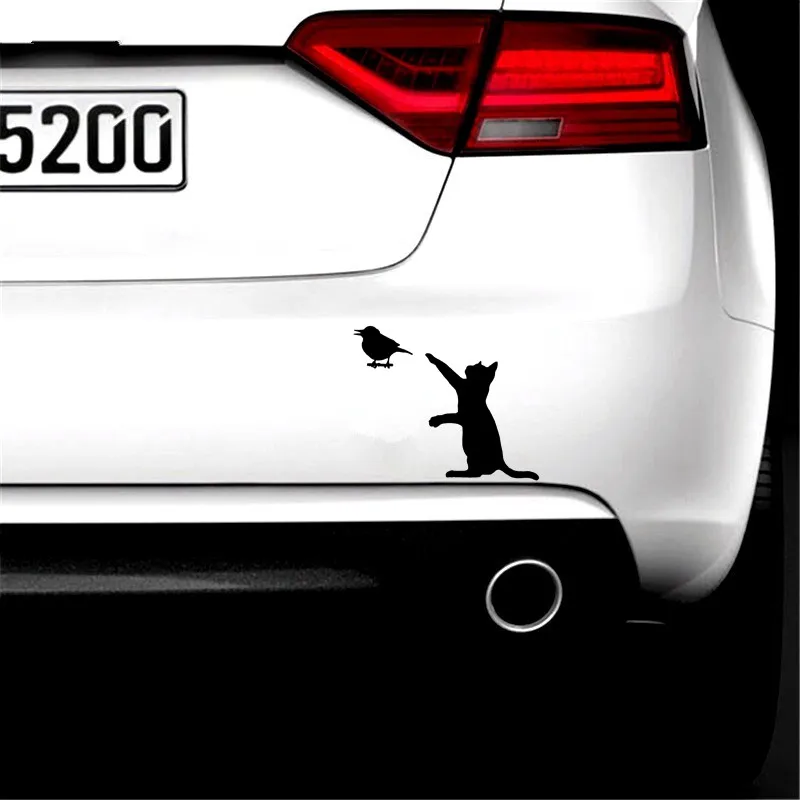Три Ratels FTZ 58 # милый котенок кошка окна автомобиля стены татуировки Виниловая