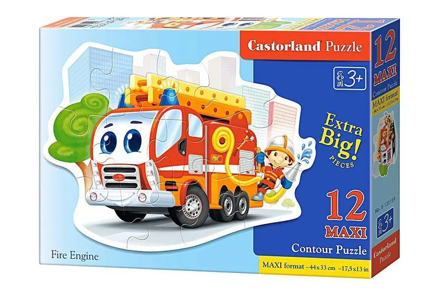 Пазл Пожарная машина Castorland 12 деталей