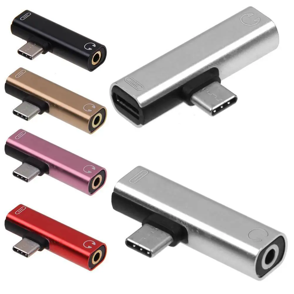 USB-C Тип C адаптер Порт 3,5 мм Aux аудио разъем наушники кабель USB