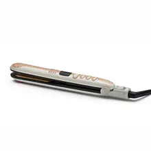 Портативная Паровая пластина для выпрямления волос, выпрямитель для волос с цифровым дисплеем, регулировка температуры, электрическая шина