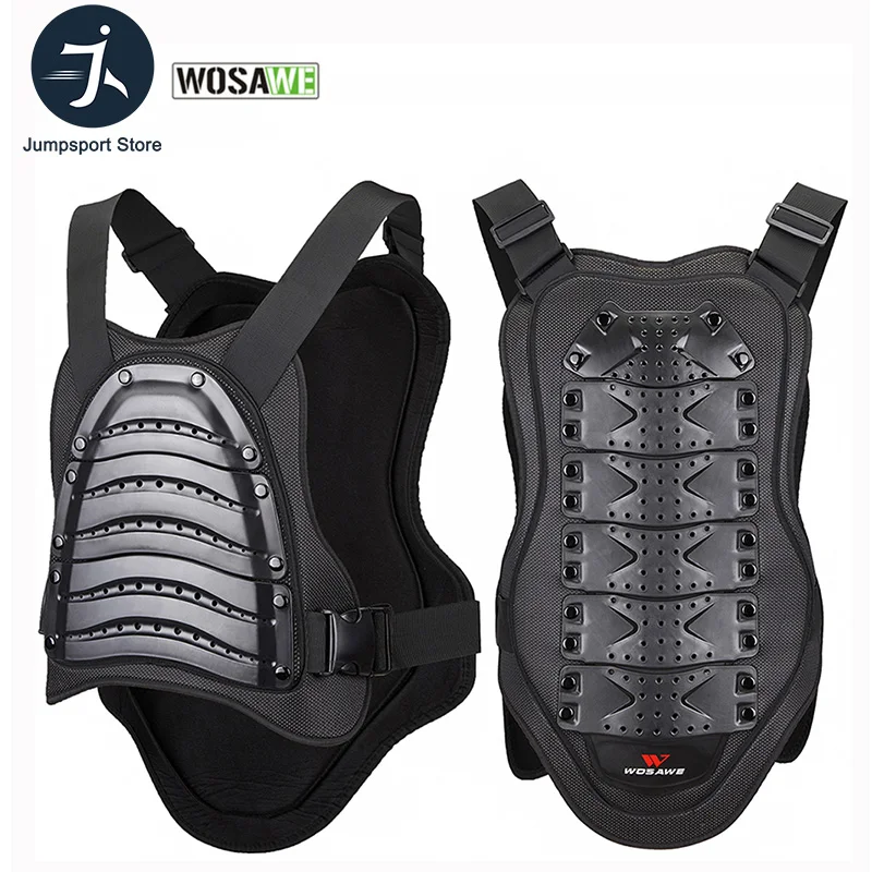 

WOSAWE Motorcycle Back Vest Adult Protection Protective gear EVA Spine Chest Back Protectors Motocross Guards Dirt Bike Support