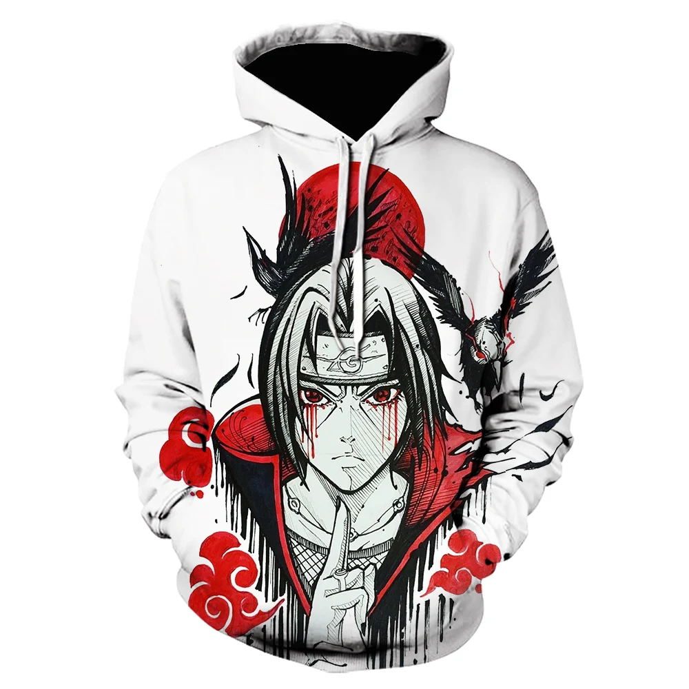 2021 winter Cartoon Sweatshirt harajuku style hoodies itachi pullover anime 3D Print one piece Casual Pullover sudaderas | Тематическая