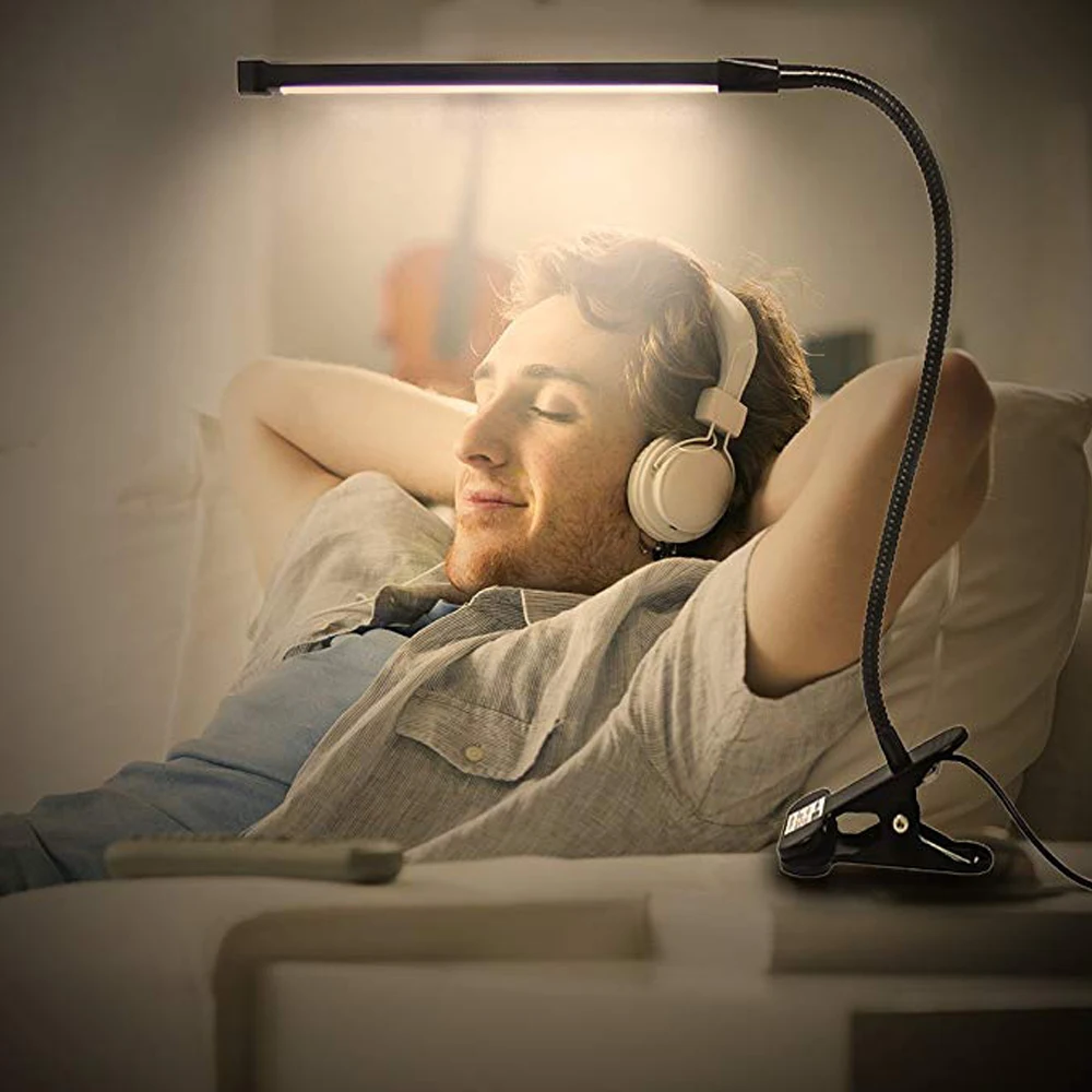 80 светодиодный настольный светильник 8 Вт с длинной ручкой для чтения офисный