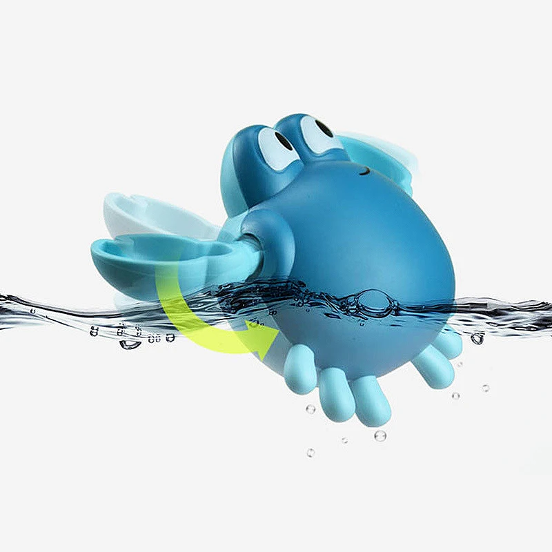 

2PCs Small Crab Swimming Water Bath Toys Wind-up Spring Children's Bath Comfort Inertianew